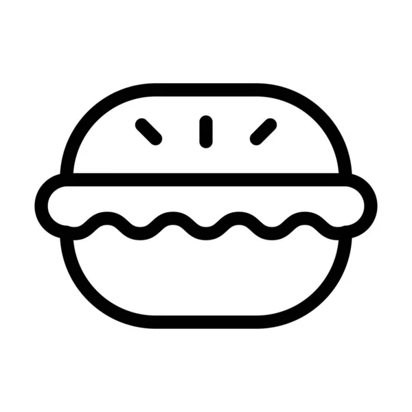 Macarons Vector Thick Line Icon Für Den Persönlichen Und Kommerziellen — Stockvektor