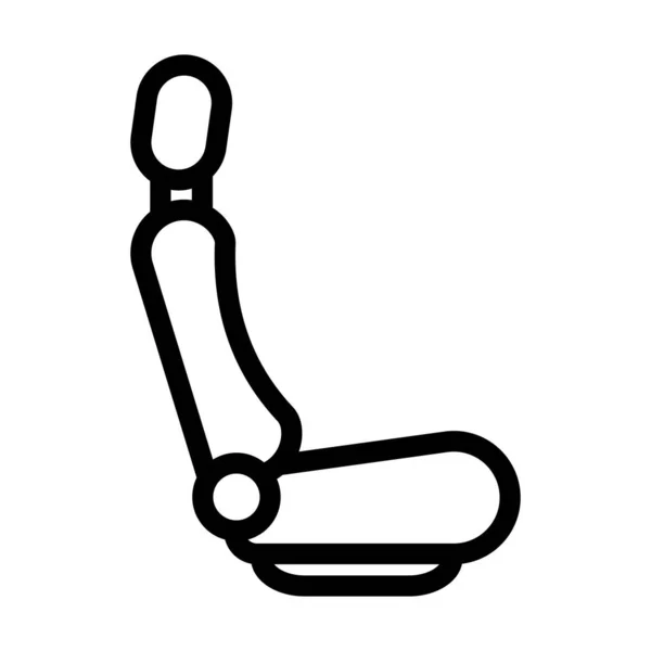 Car Seat Vector Dikke Lijn Pictogram Voor Persoonlijk Commercieel Gebruik — Stockvector