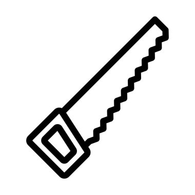 Et Testere Kalın Çizgi Simgesi Kişisel ve Ticari Kullanım İçin