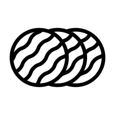 Kişisel ve Ticari Kullanım İçin Soğuk Et Vektörü Kalın Çizgi Simgesi