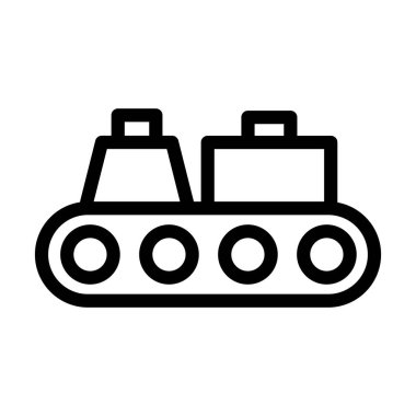 Kişisel ve ticari kullanım için Taşıyıcı Vektör Kalın Çizgi Simgesi