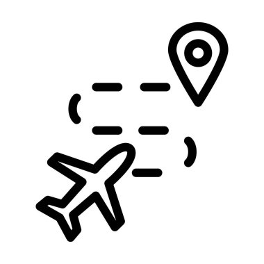 Rota Vektör Kalın Çizgisi Kişisel ve Ticari Kullanım Simgesi