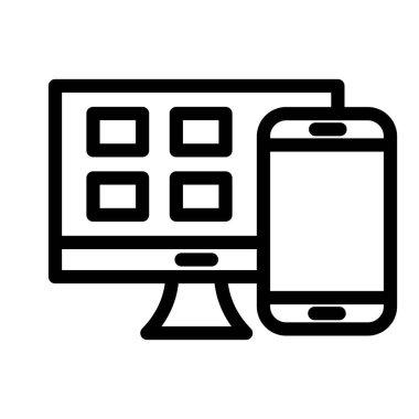 Kişisel ve ticari kullanım için Yanıt Tasarım Kalın Çizgi Simgesi