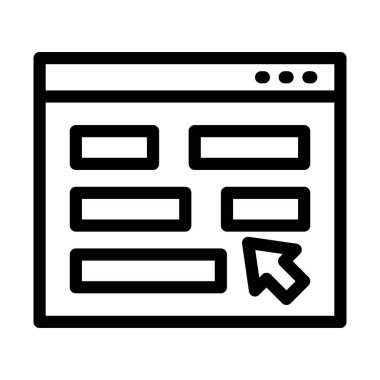 Kişisel ve ticari kullanım için Arayüz Vektör Kalın Çizgi Simgesi