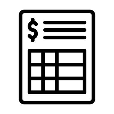 Kişisel ve Ticari Kullanım İçin Açıklama Vektörü Kalın Çizgi Simgesi