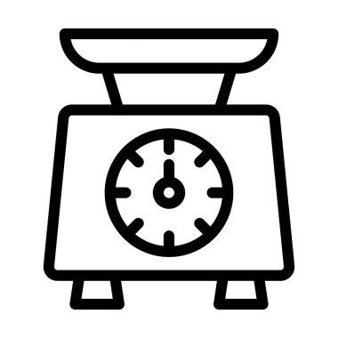 Kişisel ve ticari kullanım için Mutfak Boyutlandırıcı Kalın Çizgi Simgesi