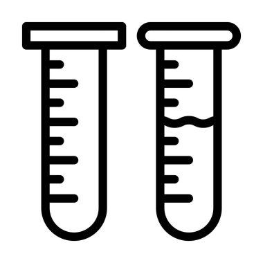 Kişisel ve ticari kullanım için Test Tüpü Kalın Çizgi Simgesi