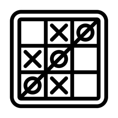 Kişisel ve ticari kullanım için Oyun Vektörü Kalın Çizgi Simgesi