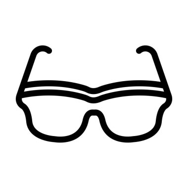 Kişisel ve ticari kullanım için Gözlük Vektörü Kalın Çizgi Simgesi