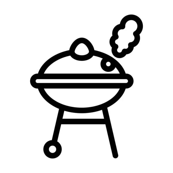 Ikon Garis Tebal Vektor Smokehouse Untuk Penggunaan Pribadi Dan Komersial - Stok Vektor