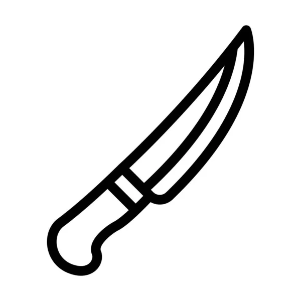 Cuchillos Vector Thick Line Icono Para Uso Personal Comercial — Vector de stock