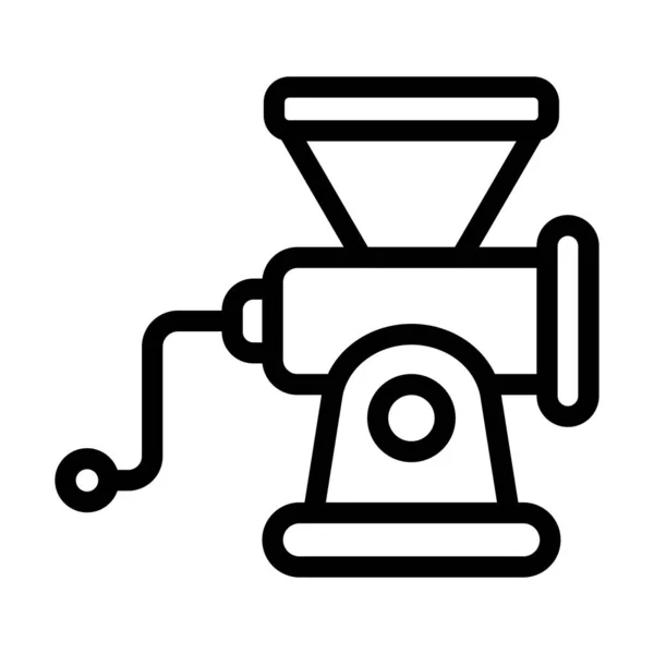 Meat Grinder Vector Thick Line Icon Personal Commercial Use — 스톡 벡터