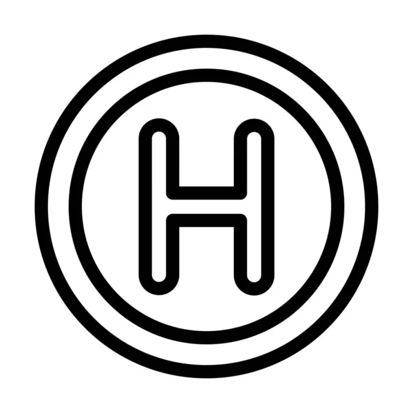 Иконка Векторной Линии Hedgetrade Личного Коммерческого Использования — стоковый вектор