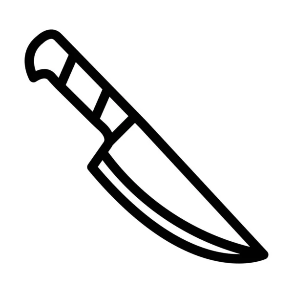 Kochmesser Vector Thick Line Icon Für Den Persönlichen Und Kommerziellen — Stockvektor