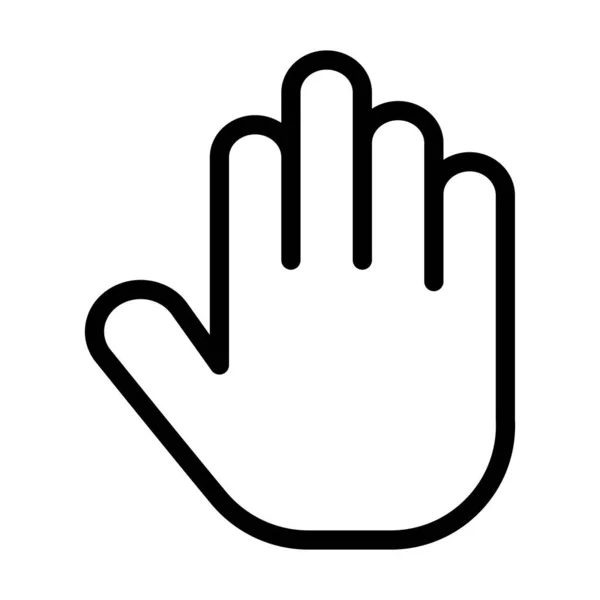 Hand Vector Thick Line Icon Für Den Persönlichen Und Kommerziellen — Stockvektor