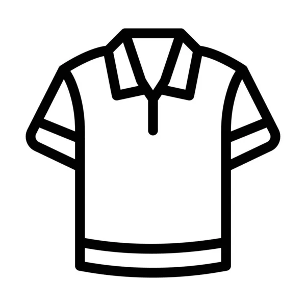 Символ Толстой Линии Рубашки Личного Коммерческого Использования — стоковый вектор