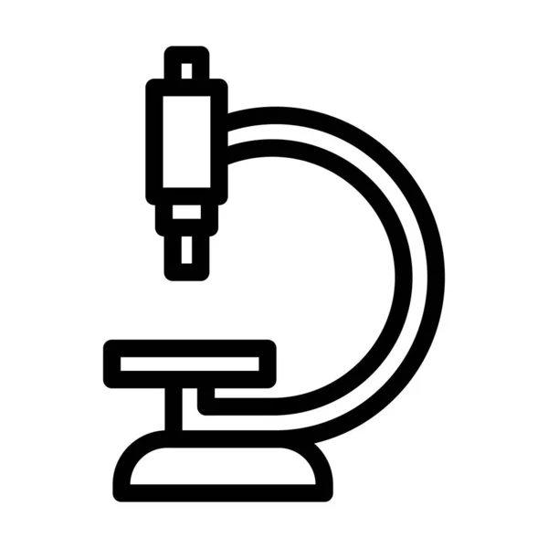 Icono Línea Gruesa Del Vector Del Microscopio Para Uso Personal — Vector de stock