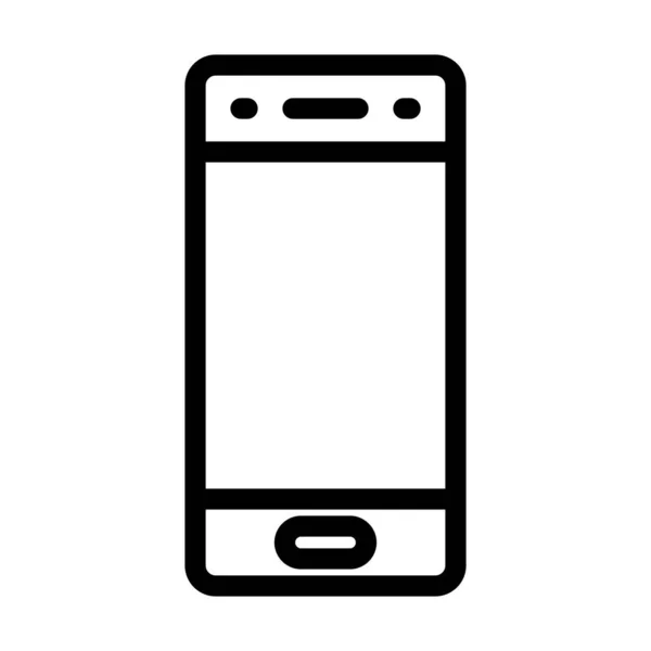 Піктограма Векторного Мобільного Телефону Товста Лінія Особистого Комерційного Використання — стоковий вектор