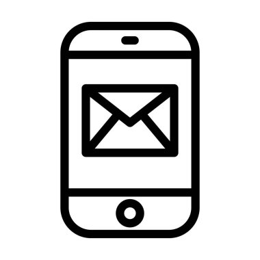 Kişisel ve ticari kullanım için Posta Vektörü Kalın Çizgi Simgesi