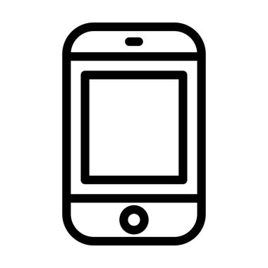 Kişisel ve ticari kullanım için Akıllı Telefon Vektör Kalın Çizgi Simgesi