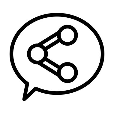 Kişisel ve Ticari Kullanım İçin Vector Kalın Çizgi Simgesini Paylaş