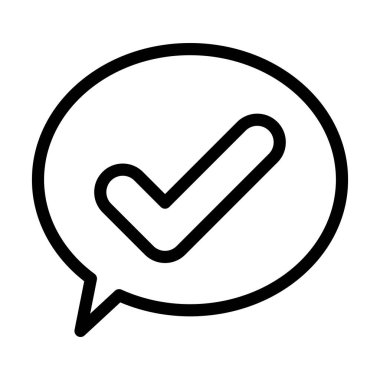 Kişisel ve ticari kullanım için İmza Vektör Kalın Çizgi Simgesini Kontrol Et