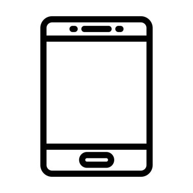 Kişisel ve ticari kullanım için Tablet Vektör Kalın Çizgi Simgesi