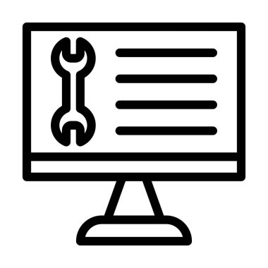 Kişisel ve ticari kullanım için Teknoloji Vektörü Kalın Çizgi Simgesi