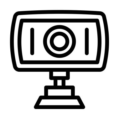 Kişisel ve ticari kullanım için Web Kamerası Kalın Çizgi Simgesi