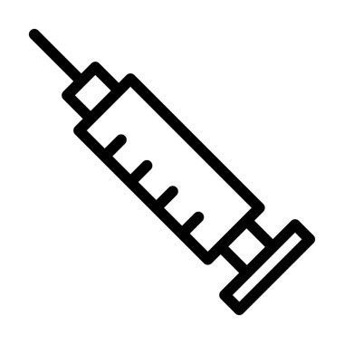 Kişisel ve Ticari Kullanım İçin Şırınga Kalın Çizgi Simgesi