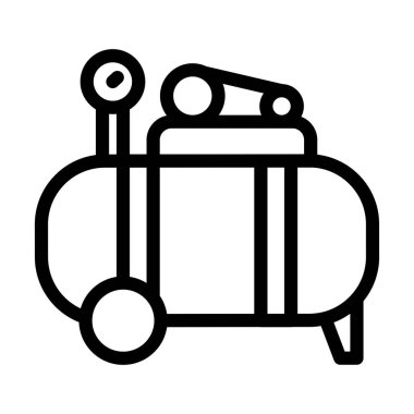 Kişisel ve ticari kullanım için Sıkıştırıcı Vektör Kalın Çizgi Simgesi