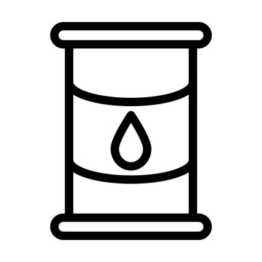 Fıçı Vektör Kalın Çizgi Kişisel ve Ticari Kullanım Simgesi