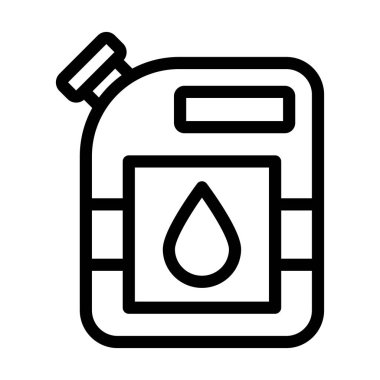 Kişisel ve ticari kullanım için Kerosene Vektör Kalın Çizgi Simgesi
