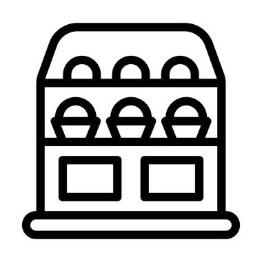 Kişisel ve Ticari Kullanım İçin Vector Kalın Çizgi Simgesini Göster