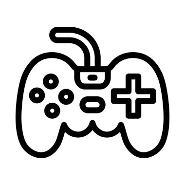 Kişisel ve ticari kullanım için Oyun Konsolu Kalın Çizgi Simgesi