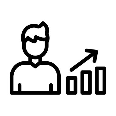 Kişisel ve ticari kullanım için Çizelge Kalın Çizgi Simgesi Simgesi