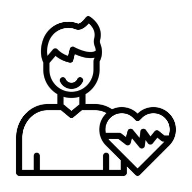 Kişisel ve ticari kullanım için Sağlık Vektörü Kalın Çizgi Simgesi