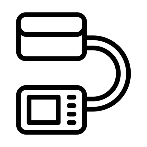 Blutdruckvektor Thick Line Icon Für Den Persönlichen Und Kommerziellen Gebrauch — Stockvektor