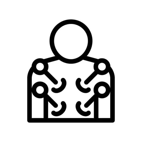 Acupuncture Vector Thick Line Icon For Personal And Commercial Use