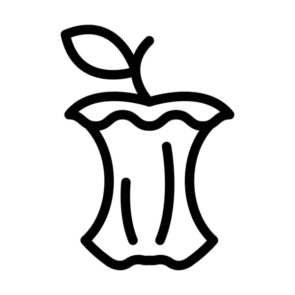 Icona Della Linea Spessa Del Vettore Apple Uso Personale Commerciale — Vettoriale Stock