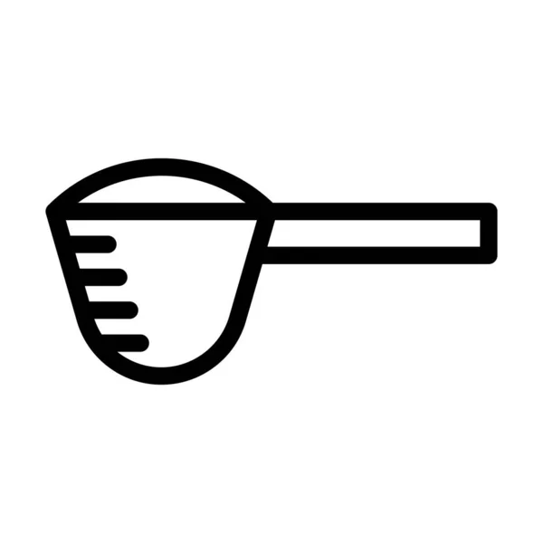 Scoop Vector Thick Line Icon Personal Commercial Use — 스톡 벡터
