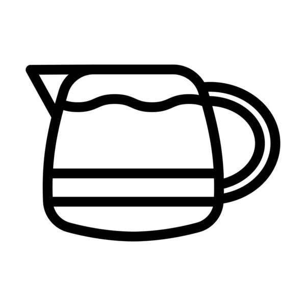 Καφές Δοχείο Διάνυσμα Παχιά Γραμμή Εικονίδιο Για Προσωπική Και Εμπορική — Διανυσματικό Αρχείο