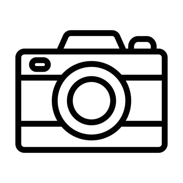 Ícone Grosso Linha Vetor Câmera Para Uso Pessoal Comercial — Vetor de Stock