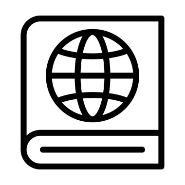 Kişisel ve Ticari Kullanım İçin Kılavuz Kalın Çizgi Simgesini Göster