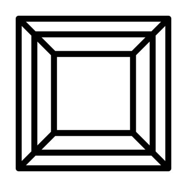 Kişisel ve ticari kullanım için Oda Vektörü Kalın Çizgi Simgesi