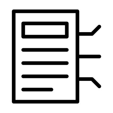 Akıllı Sözleşmeler Kişisel ve Ticari Kullanım İçin Kalın Satır Simgesi