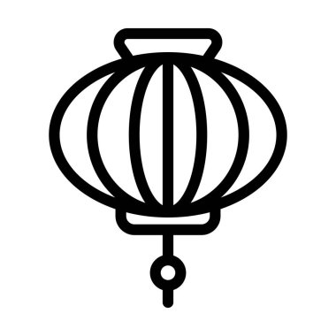 Kağıt Fener Kalın Çizgi Simgesi Kişisel ve Ticari Kullanım İçin