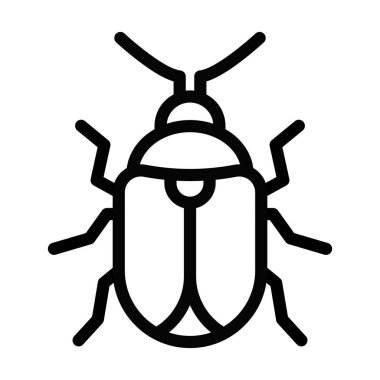 Kişisel ve ticari kullanım için Böcek Vektörü Kalın Çizgi Simgesi