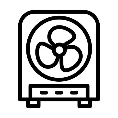 Kişisel ve ticari kullanım için Buharlaştırıcı Vektör Kalın Çizgi Simgesi