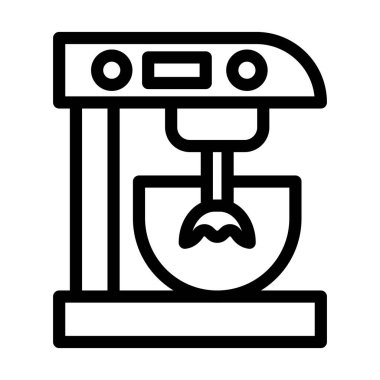 Kişisel ve ticari kullanım için Karıştırıcı Vektör Kalın Çizgi Simgesi